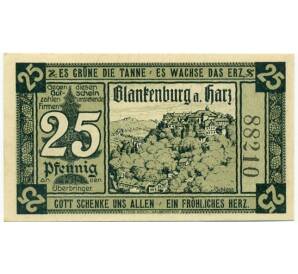 25 пфеннигов 1920 года Германия — Бланкенбург (Нотгельд)