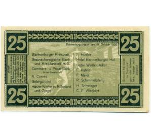 25 пфеннигов 1920 года Германия — Бланкенбург (Нотгельд)