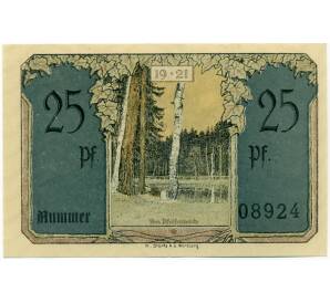 25 пфеннигов 1921 года Германия — Бланкенхайн (Нотгельд)