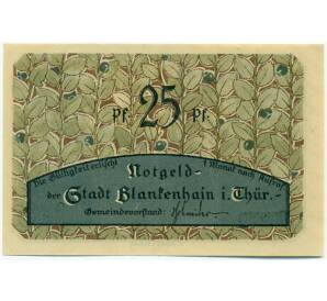 25 пфеннигов 1921 года Германия — Бланкенхайн (Нотгельд)