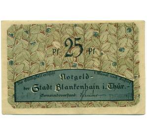 25 пфеннигов 1921 года Германия — Бланкенхайн (Нотгельд)