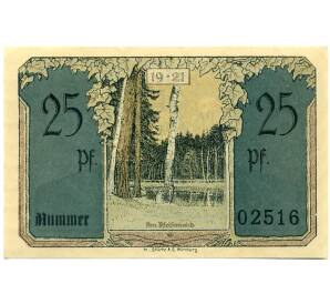 25 пфеннигов 1921 года Германия — Бланкенхайн (Нотгельд)