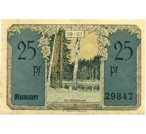 25 пфеннигов 1921 года Германия — Бланкенхайн (Нотгельд)