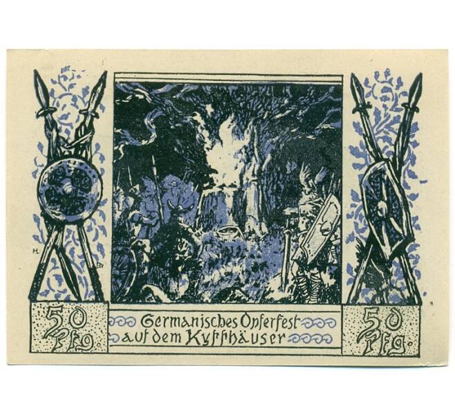 Банкнота 50 пфеннигов 1921 года Германия — Франкенхаузен (Нотгельд) (Артикул: K10-11462) — Фото №1