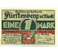 Банкнота 1 марка 1921 года Германия — Фюрстенберг (Нотгельд) (Артикул: K10-11463) — Фото №1