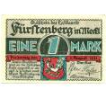 Банкнота 1 марка 1921 года Германия — Фюрстенберг (Нотгельд) (Артикул: K10-11464) — Фото №1