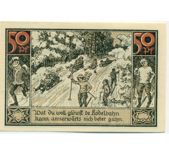 Банкнота 50 пфеннигов 1921 года Германия — Фюрстенберг (Нотгельд) (Артикул: K10-11465) — Фото №2