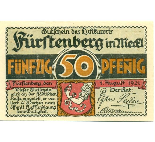 Банкнота 50 пфеннигов 1921 года Германия — Фюрстенберг (Нотгельд) (Артикул: K10-11466) — Фото №1
