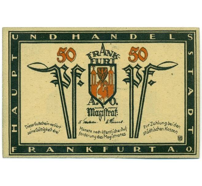 Банкнота 50 пфеннигов 1922 года Германия — Франкфурт-на-Одере (Нотгельд) (Артикул: K10-11468) — Фото №1