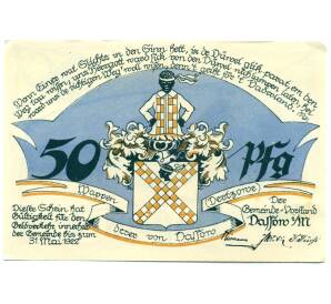 50 пфеннигов 1922 года Германия — Дассов (Нотгельд) — Фото №1