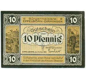 10 пфеннигов 1921 года Германия — Эппельборн (Нотгельд) — Фото №1