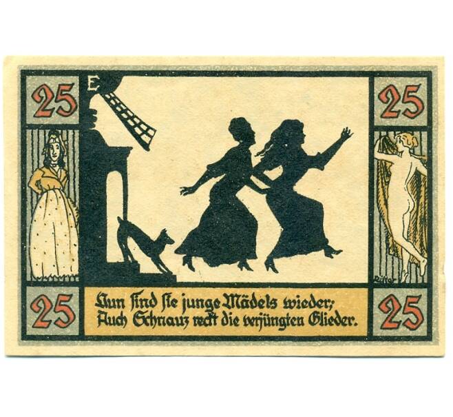 Банкнота 25 пфеннигов 1921 года Германия — Апольда (Нотгельд) (Артикул: K10-11506) — Фото №2