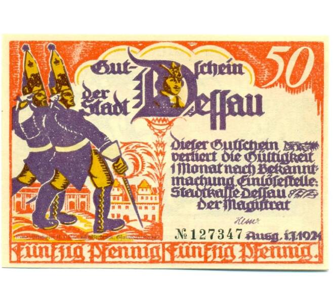 Банкнота 50 пфеннигов 1921 года Германия — Дессау (Нотгельд) (Артикул: K10-11520) — Фото №1