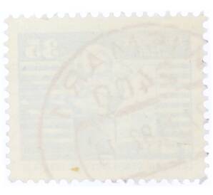 Почтовая марка 35 пфеннигов 1973 года Восточная Германия (ГДР) «Памятник Карлу Марксу»