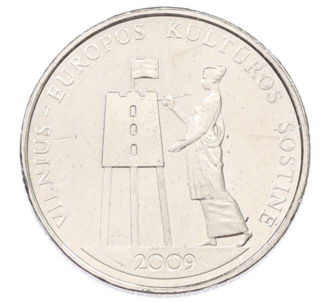 Монета 1 лит 2009 года Литва «Вильнюс – культурная столица Европы» (Артикул: T11-34249) — Фото №1