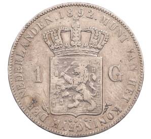 1 гульден 1892 года Нидерланды — Фото №1