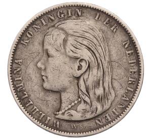 1 гульден 1897 года Нидерланды — Фото №2