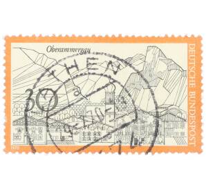 20 пфеннигов 1970 года Западная Германия (ФРГ) «Туризм — Обераммергау» — Фото №1