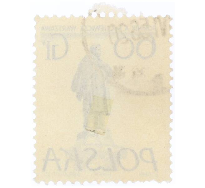 Почтовая марка 60 грошей 1955 года Польша «Памятники Варшавы — Адам Мицкевич» (Артикул: T11-34361) — Фото №2