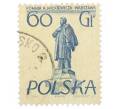 Почтовая марка 60 грошей 1955 года Польша «Памятники Варшавы — Адам Мицкевич» (Артикул: T11-34364) — Фото №1