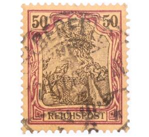 Почтовая марка 50 пфеннигов 1899 года Германия — Фото №1