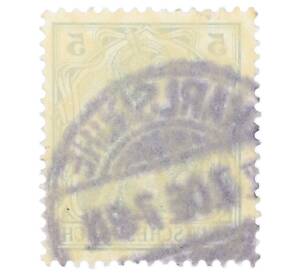 Почтовая марка 5 пфеннигов 1900 года Германия — Фото №2
