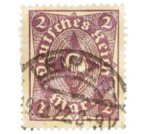 Почтовая марка 2 марки 1922 года Германия — Фото №1