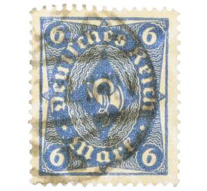 Почтовая марка 6 марок 1922 года Германия — Фото №1