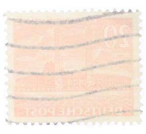 Почтовая марка 20 пфеннигов 1953 года Западная Германия (ФРГ) «Городские пейзажи Берлина — Олимпийский стадион» — Фото №2