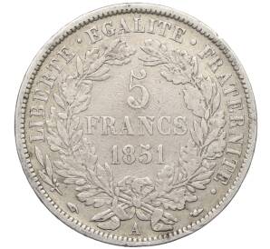 5 франков 1851 года A Франция — Фото №1