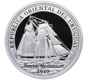1000 песо 2017 года Уругвай «200 лет ВМС Уругвая» — Фото №1