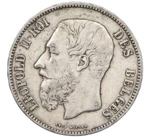 5 франков 1869 года Бельгия — Фото №2