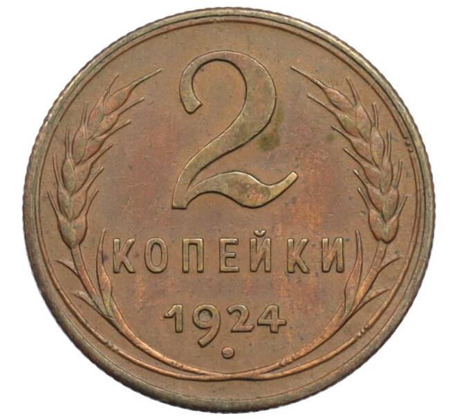 Монета 2 копейки 1924 года (Артикул: K10-11699) — Фото №1