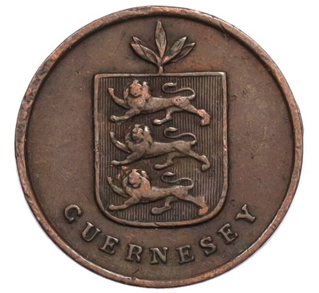 Монета 1 дубль 1830 года Гернси (Артикул: K10-11703) — Фото №2