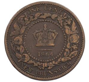 1 цент 1864 года Нью-Брансуик — Фото №1