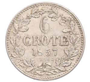 6 гротенов 1857 года Бремен — Фото №1