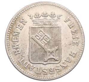 6 гротенов 1857 года Бремен — Фото №2