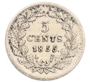 5 центов 1855 года Нидерланды — Фото №1
