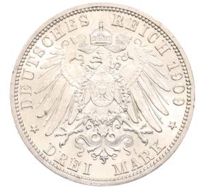 3 марки 1909 года Германия (Шварцбург-Зондерсгаузен) «Смерть Карла Гюнтера» — Фото №2