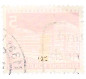 Почтовая марка 5 пфеннигов 1958 года Западная Германия (ФРГ) «Городские пейзажи Берлина — Здание почты» — Фото №2