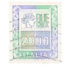 Почтовая марка 2000 лир 1979 года Италия — Фото №1
