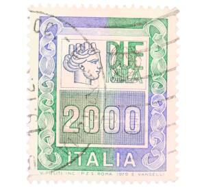 Почтовая марка 2000 лир 1979 года Италия — Фото №1