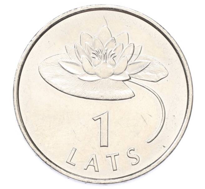 Монета 1 лат 2008 года Латвия «Лилия» (Артикул: T11-34456) — Фото №1