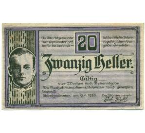20 геллеров 1920 года Австрия — Аурольцмюнстер (Нотгельд) — Фото №2