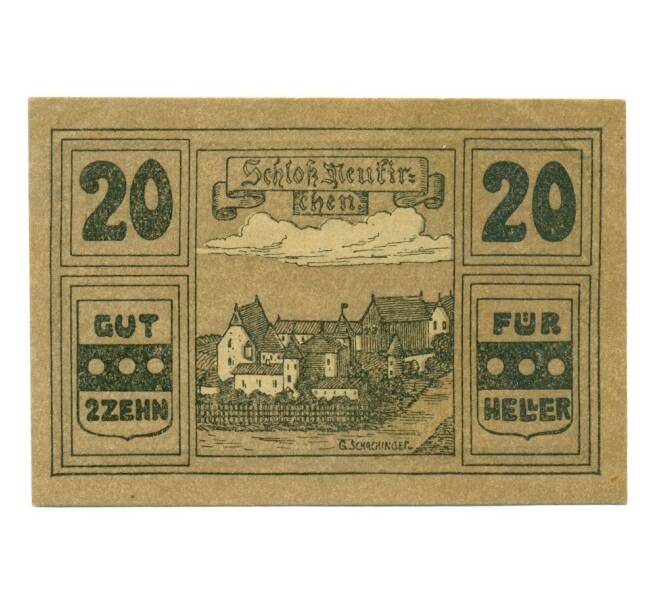 Банкнота 20 геллеров 1920 года Австрия — Нойкирхен-ан-дер-Энкнах (Нотгельд) (Артикул: B2-15878) — Фото №1
