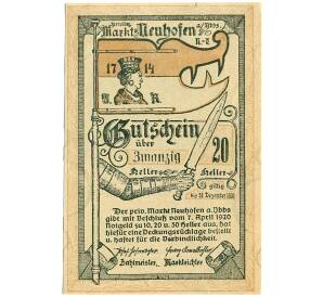 20 геллеров 1920 года Австрия — Нойхофен-ан-дер-Ибс (Нотгельд) — Фото №1