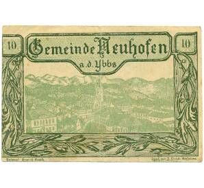 10 геллеров 1920 года Австрия — Нойхофен-на-Ибсе (Нотгельд) — Фото №1
