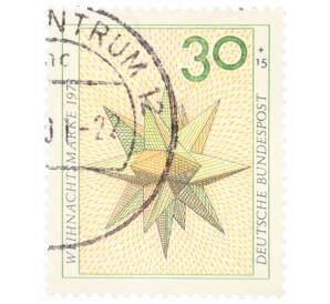 Почтовая марка 30 пфеннигов 1973 года Западная Германия (ФРГ) «Рождество»