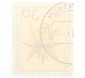 Почтовая марка 30 пфеннигов 1973 года Западная Германия (ФРГ) «Рождество»