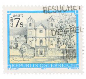Почтовая марка 7 шиллингов 1987 года Австрия «Монастыри и аббатства — Монастырь Лоретто»